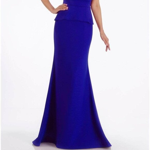 NWT Gia Franco 12012 Mother of the Bride Dress Royal Blue Size 8 - Picture 2 of 10